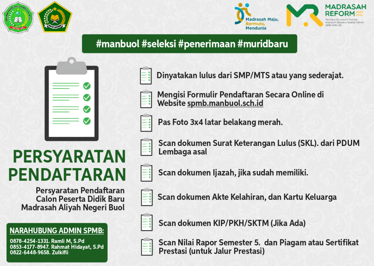 Persyaratan Pendaftaran